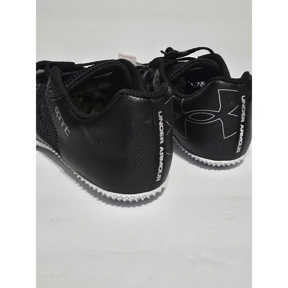 Under Armour Kick Sprint 4 UA Men's 10.5 Track & Field Spike Black / White - NEW